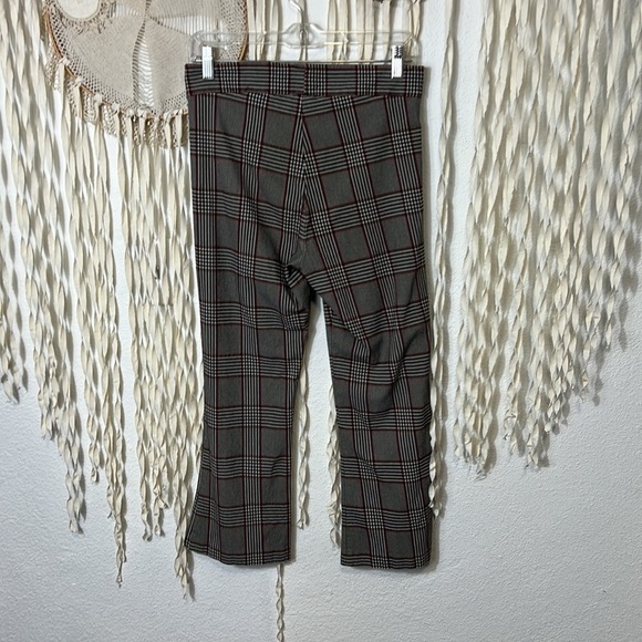 Avenue Montaigne Leo Plaid Crop Flare Size 10 - Picture 5 of 8